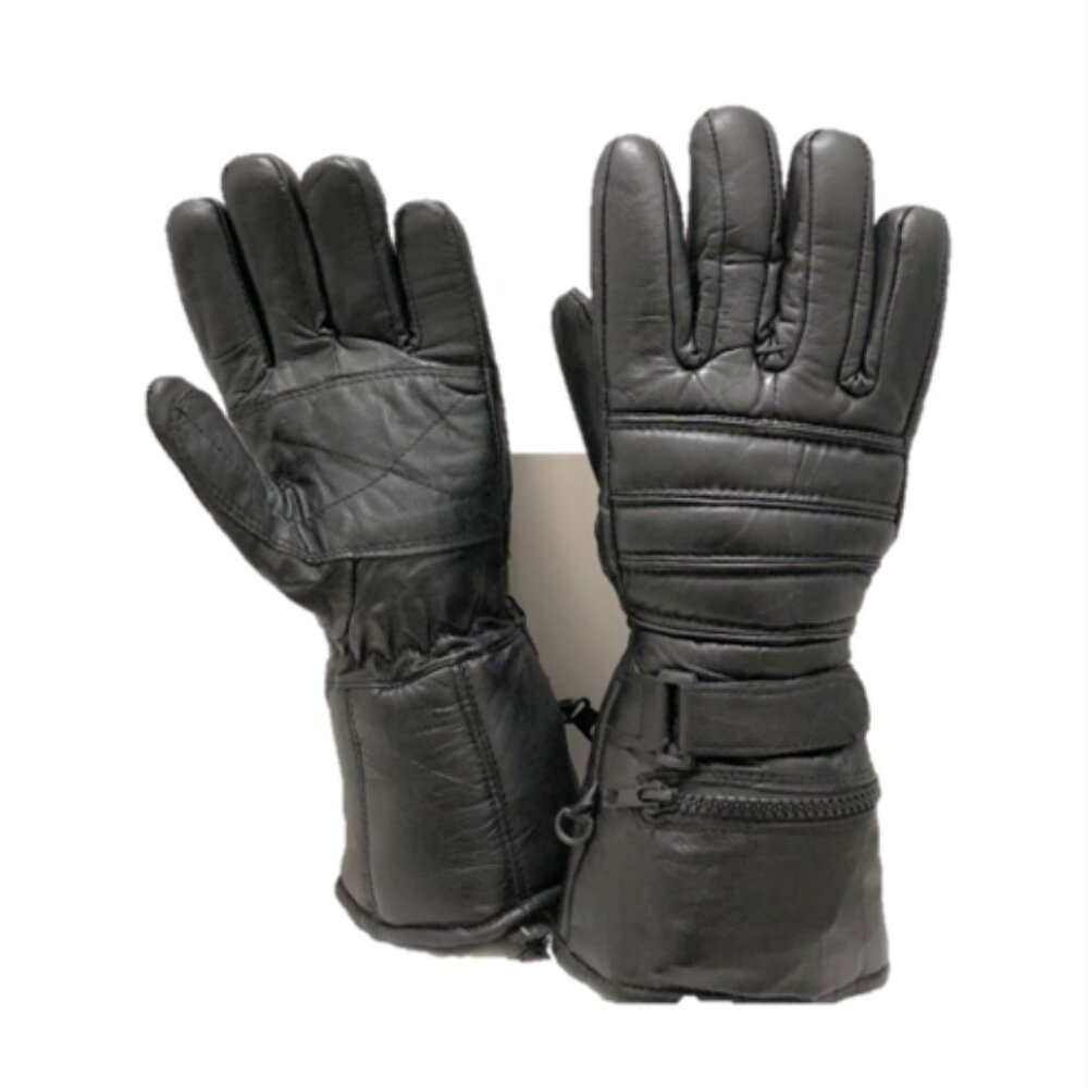 NWT Dream Apparel Unisex Leather Gauntlet Riding Gloves, Long GL2066-11